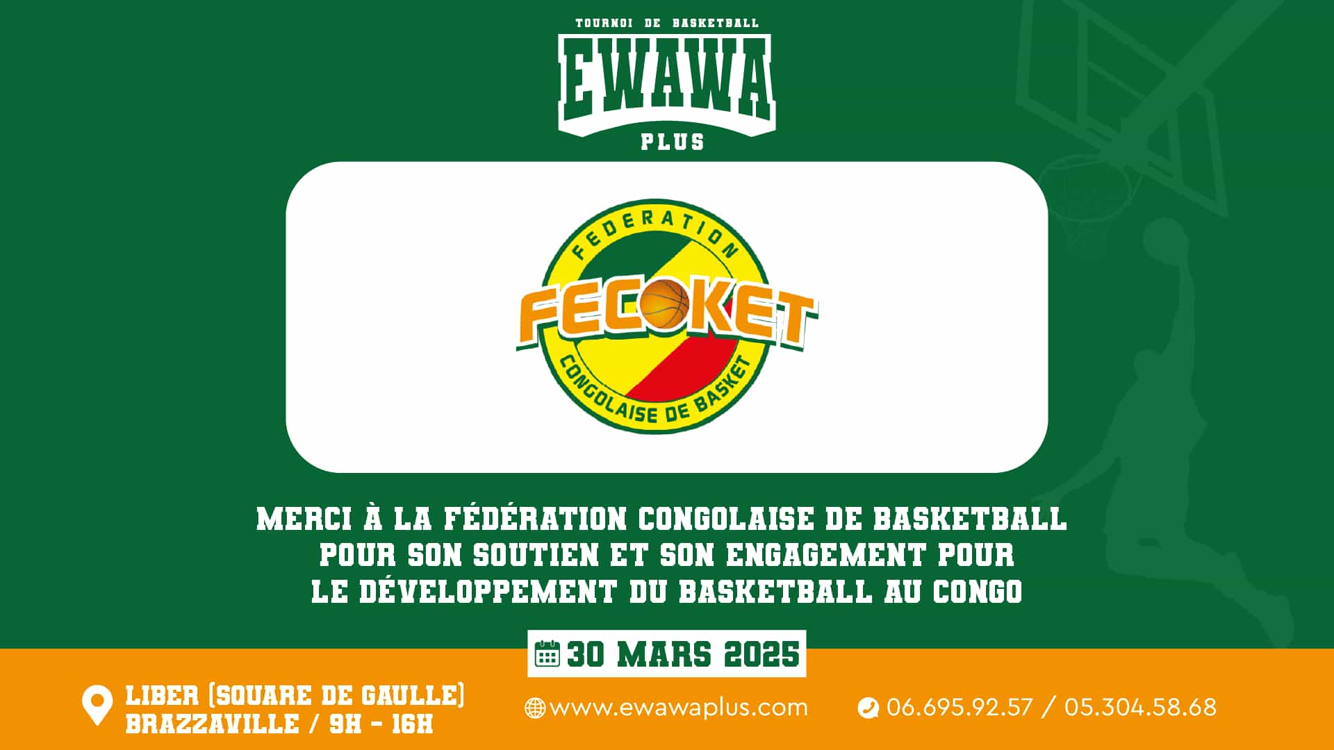 FECOKET, partenaire officiel du tournoi Ewawa+