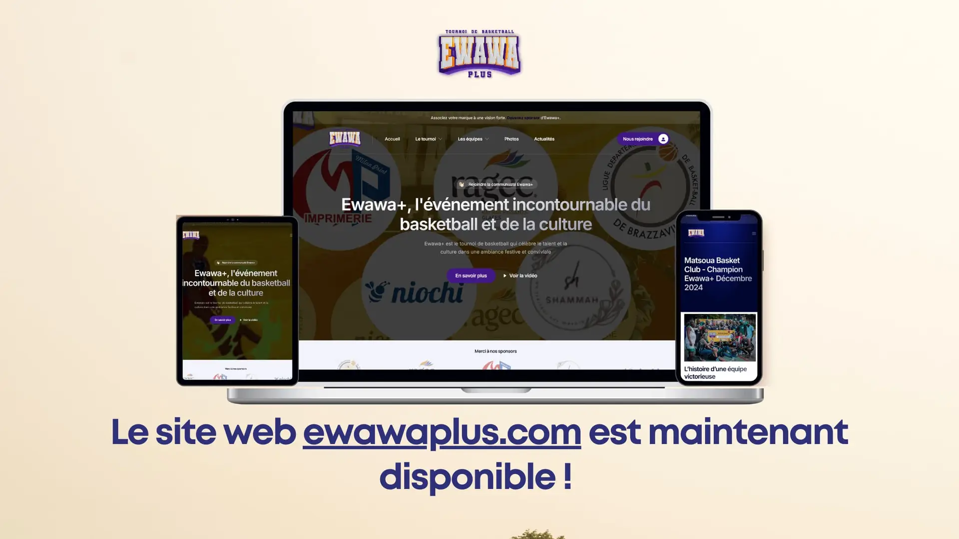 Ewawa+ lance son site web : suivez toute l’actualité du tournoi !