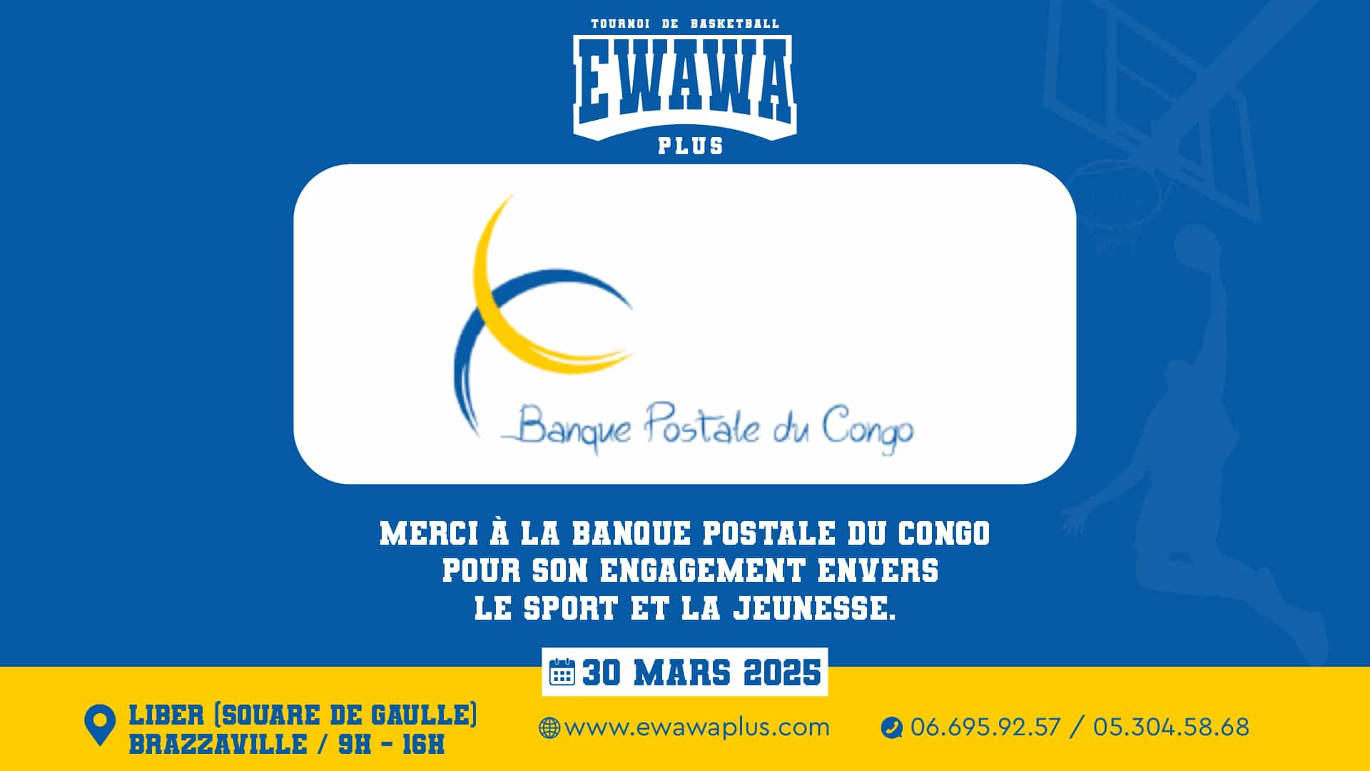 La Banque Postale du Congo soutient Ewawa+ !