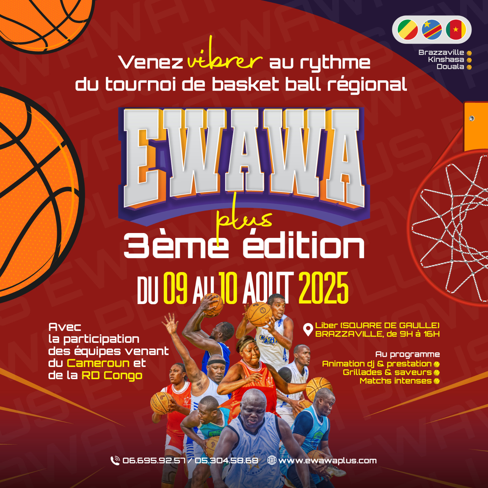 Ewawa Plus 3ᵉ édition : Le tournoi de basket vétéran devient international